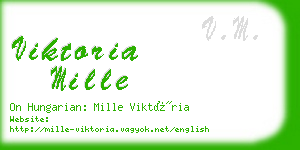 viktoria mille business card